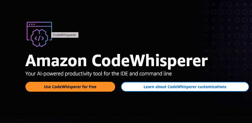 Amazon Code whisperer hjemmeside